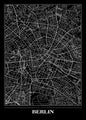Map Berlin black | INDRAMMET BILLEDE