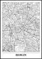 Map Berlin white | INDRAMMET BILLEDE