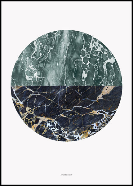 Marble circle | INDRAMMET BILLEDE Indrammet billede MF