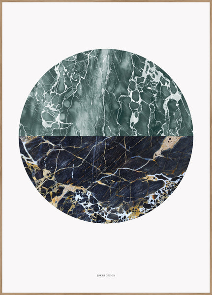 Marble circle | INDRAMMET BILLEDE Indrammet billede MF