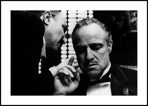 Marlon Brando 1 | INDRAMMET BILLEDE Indrammet billede MF 30x40 Sort