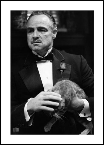 Marlon Brando 2 | INDRAMMET BILLEDE Indrammet billede MF 30x40 Sort