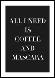 Mascara | INDRAMMET BILLEDE Indrammet billede MF 30x40 Sort