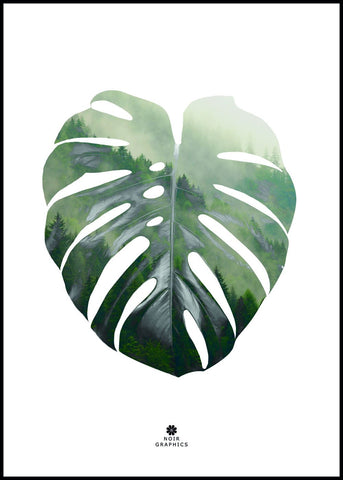 Monstera Leaf | INDRAMMET BILLEDE Indrammet billede MF