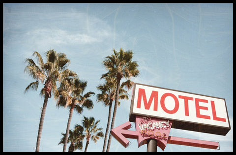 Motel 2 | INDRAMMET BILLEDE Indrammet billede MF 30x40 Sort