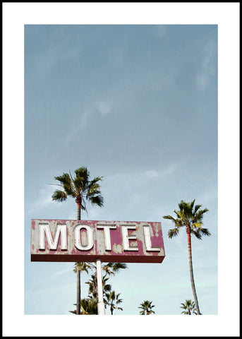 Motel | INDRAMMET BILLEDE Indrammet billede MF 30x40 Sort