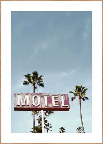 Motel | INDRAMMET BILLEDE Indrammet billede MF 30x40 Egeramme