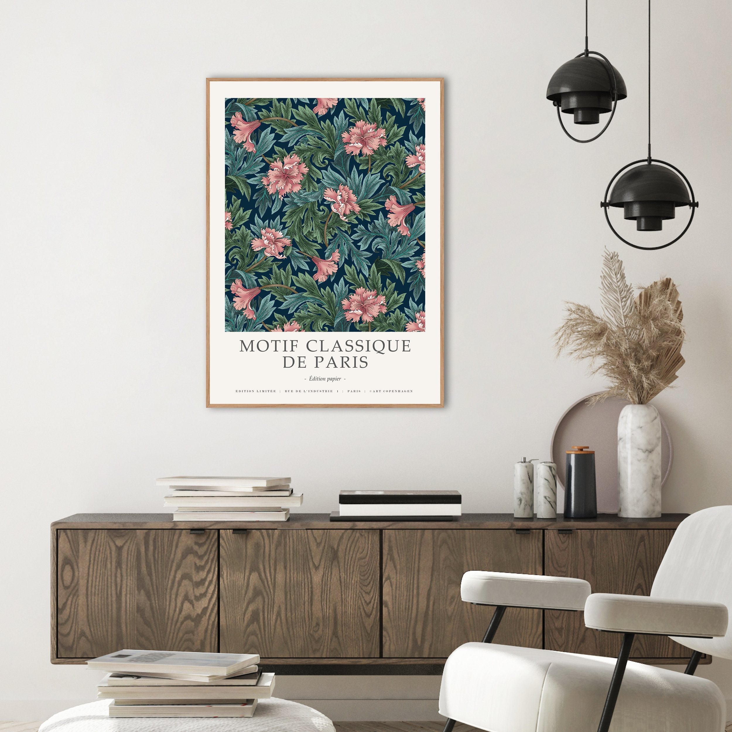 Motif Classique 1 | INDRAMMET BILLEDE Indrammet billede MF 30x40 Egeramme
