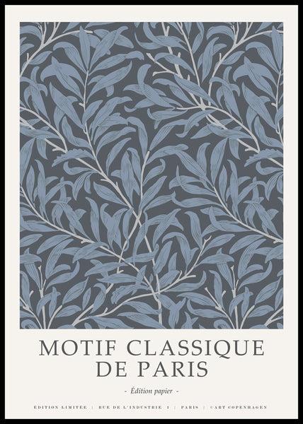 Motif Classique 4 | INDRAMMET BILLEDE Indrammet billede MF 30x40 Sort
