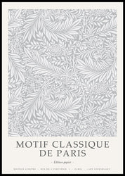 Motif Classique 5 | INDRAMMET BILLEDE Indrammet billede MF 30x40 Sort
