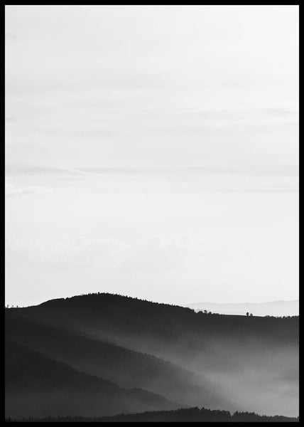 Mystic scenery 2 | INDRAMMET BILLEDE Indrammet billede MF 30x40 Sort