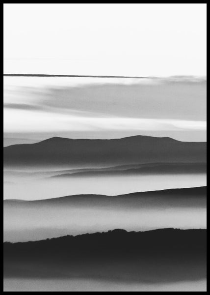 Mystic scenery 3 | INDRAMMET BILLEDE Indrammet billede MF 30x40 Sort