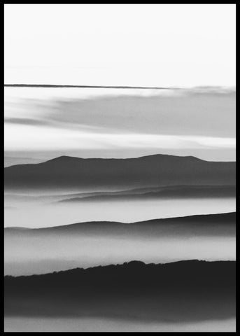 Mystic scenery 3 | INDRAMMET BILLEDE Indrammet billede MF 30x40 Sort
