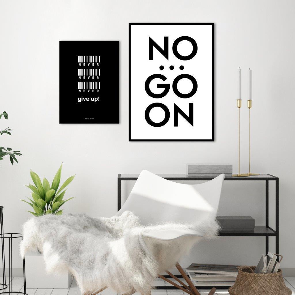 Never give up | PLAKAT Plakat MF