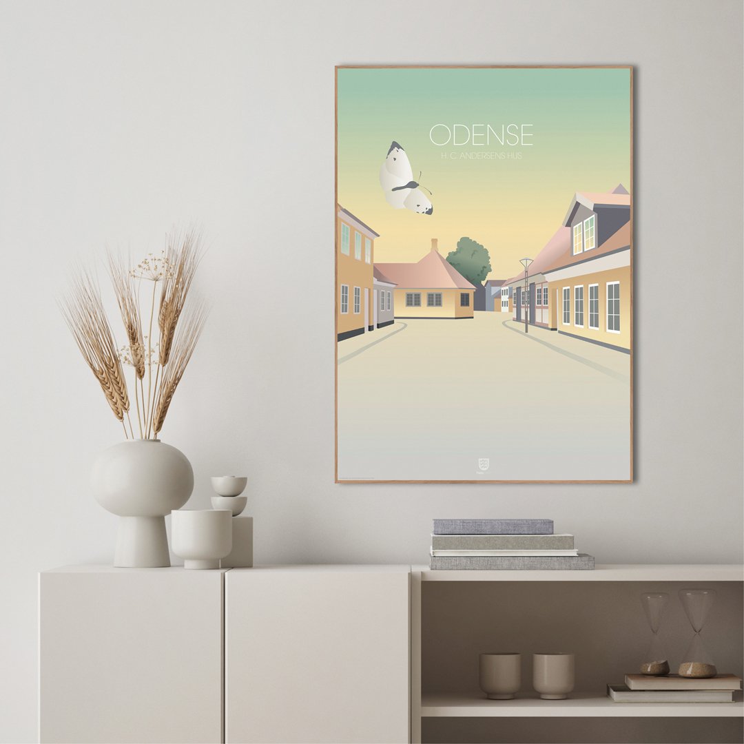 Odense HCA Hus | INDRAMMET BILLEDE Indrammet billede MF 30x40 Egeramme