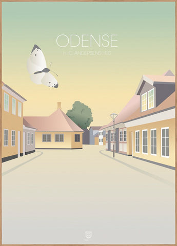 Odense HCA Hus | INDRAMMET BILLEDE Indrammet billede MF 30x40 Egeramme