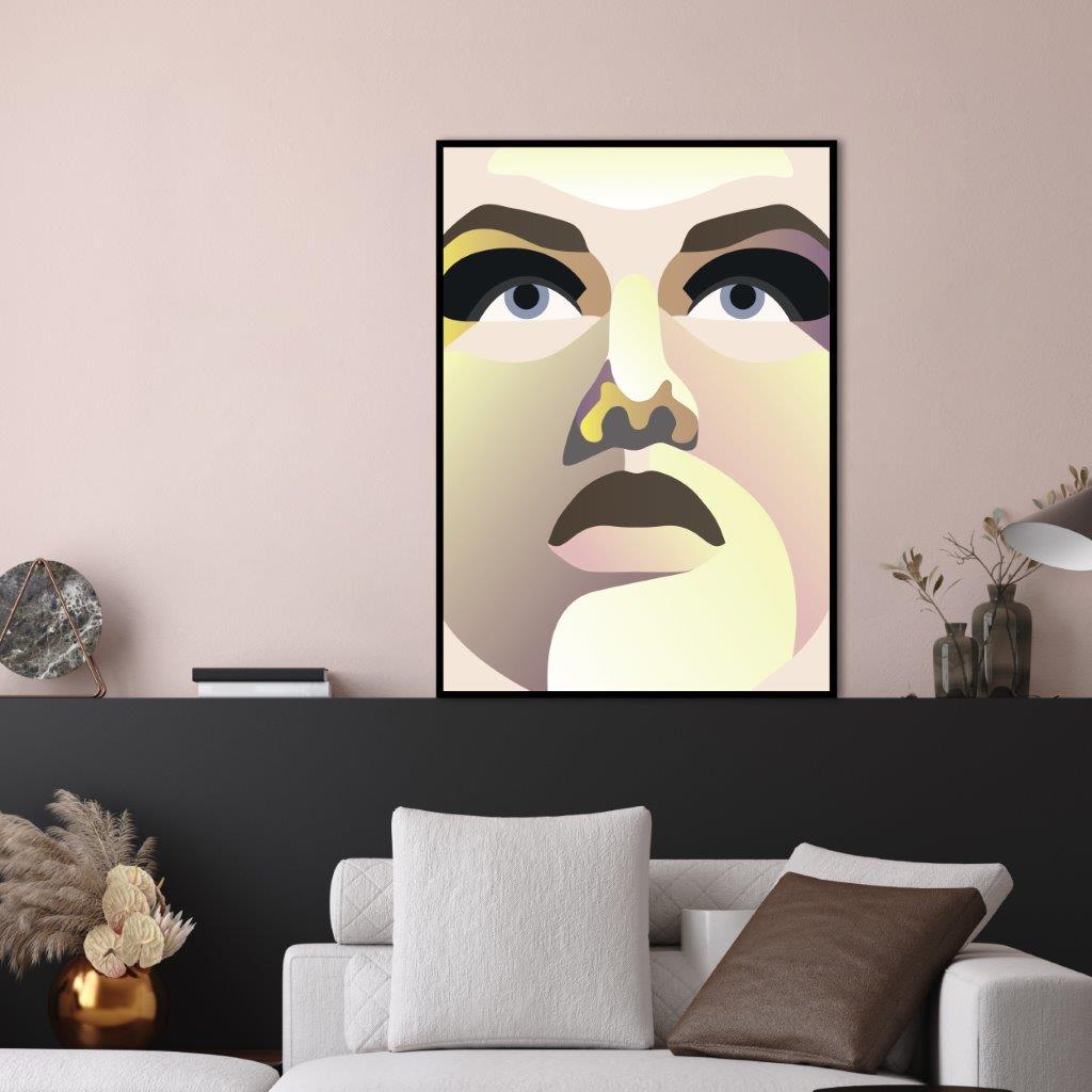 Off chart 6 | INDRAMMET BILLEDE Indrammet billede MF 30x40 Sort