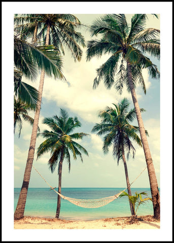 Palm sky 3 | INDRAMMET BILLEDE Indrammet billede MF 30x40 Sort
