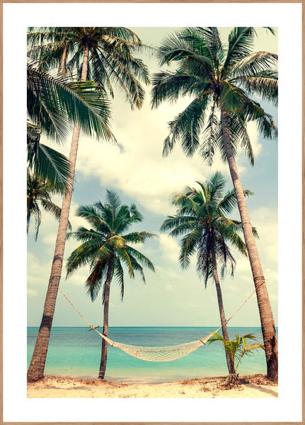 Palm sky 3 | INDRAMMET BILLEDE Indrammet billede MF 30x40 Egeramme