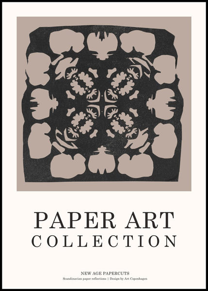 Paper Art 1 | INDRAMMET BILLEDE Indrammet billede MF 30x40 Sort