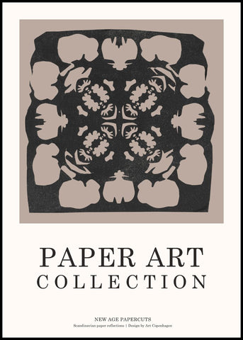 Paper Art 1 | INDRAMMET BILLEDE Indrammet billede MF 30x40 Sort