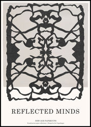 Paper Art 3 | INDRAMMET BILLEDE Indrammet billede MF 30x40 Sort