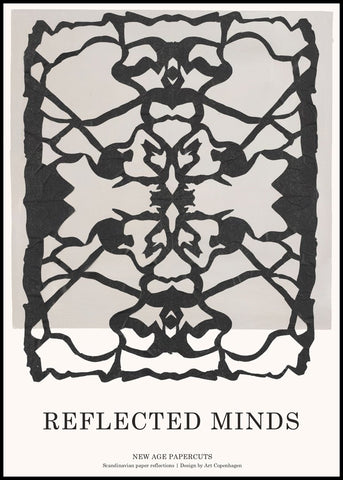 Paper Art 3 | INDRAMMET BILLEDE Indrammet billede MF 30x40 Sort
