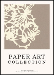 Paper Art 5 | INDRAMMET BILLEDE Indrammet billede MF 30x40 Sort