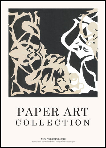 Paper Art 8 | INDRAMMET BILLEDE Indrammet billede MF 30x40 Sort