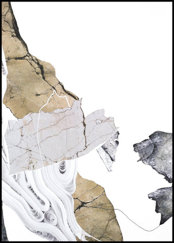 Paper Look 2 | INDRAMMET BILLEDE Indrammet billede MF 30x40 Sort