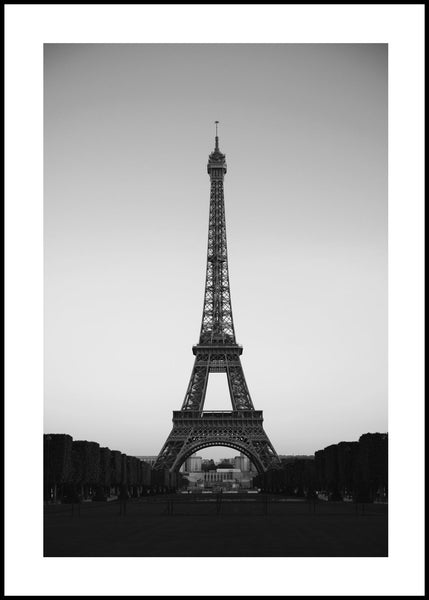 Paris | INDRAMMET BILLEDE Indrammet billede MF 30x40 Sort
