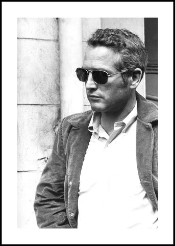 Paul Newman | INDRAMMET BILLEDE Indrammet billede MF 30x40 Sort