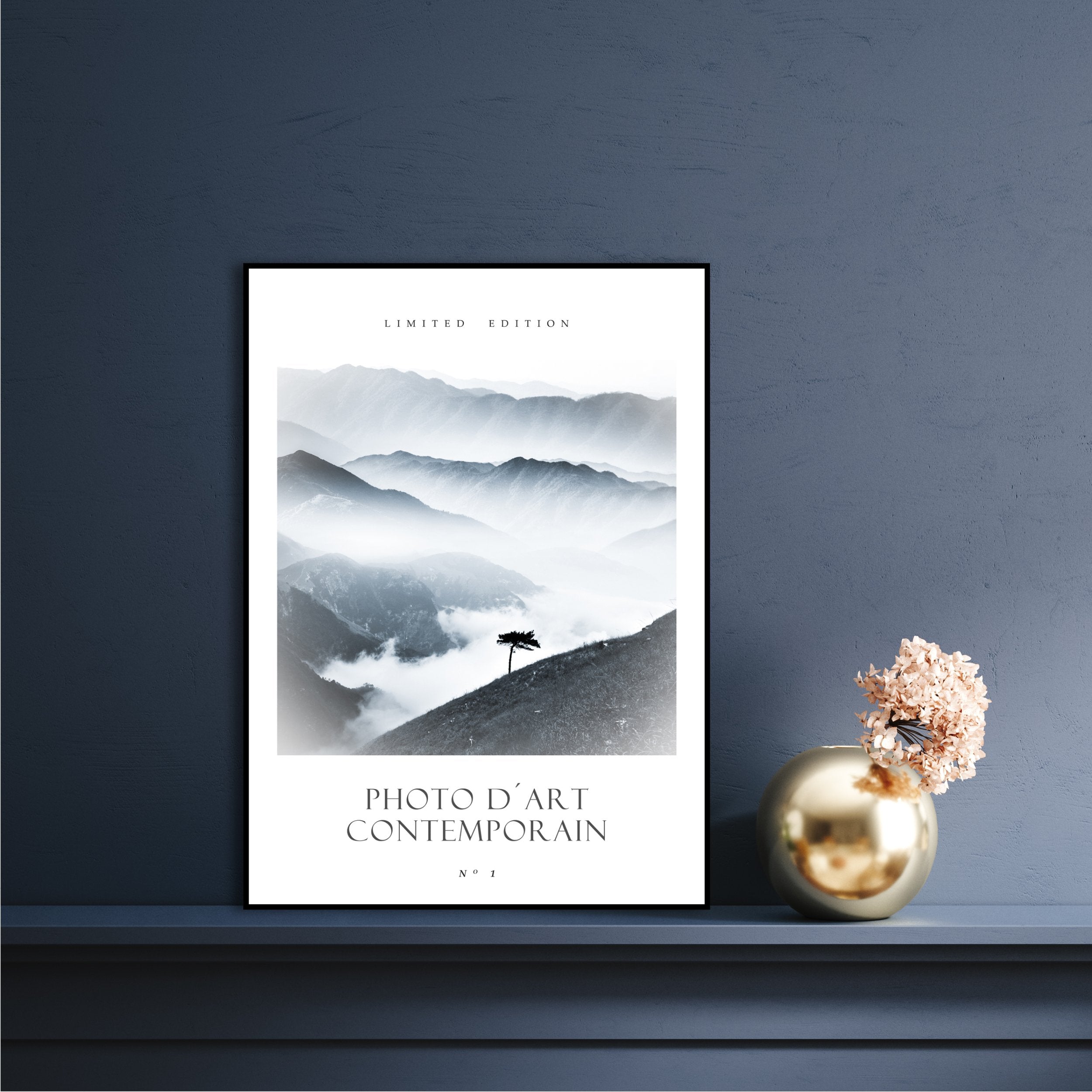 Photo D´Art No 1 | INDRAMMET BILLEDE Indrammet billede MF 30x40 Sort