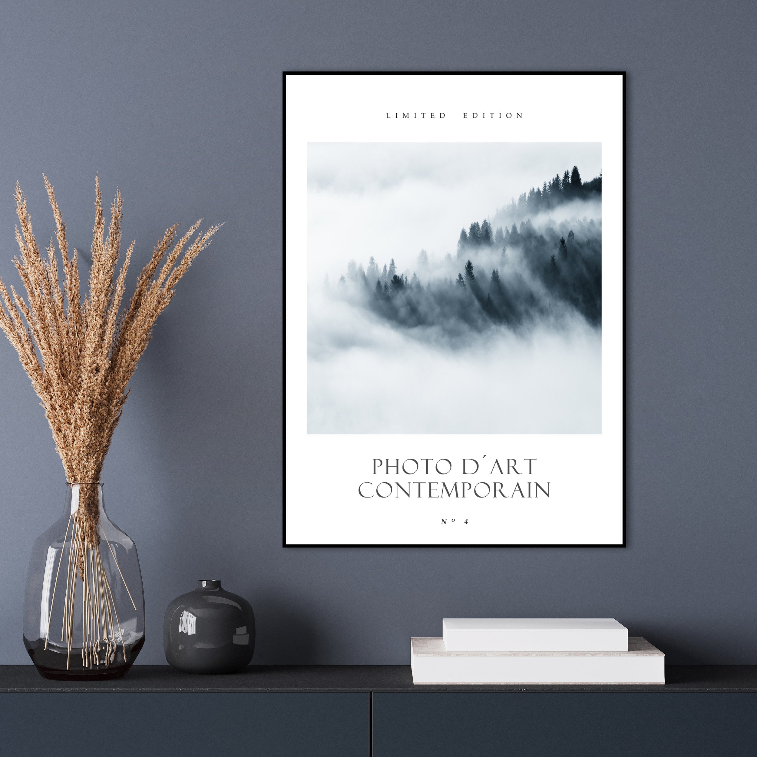Photo D´Art No 4 | INDRAMMET BILLEDE Indrammet billede MF 30x40 Sort