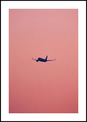Pink flight | INDRAMMET BILLEDE Indrammet billede MF 30x40 Sort