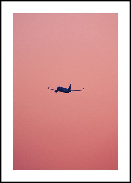 Pink flight | INDRAMMET BILLEDE Indrammet billede MF 30x40 Sort
