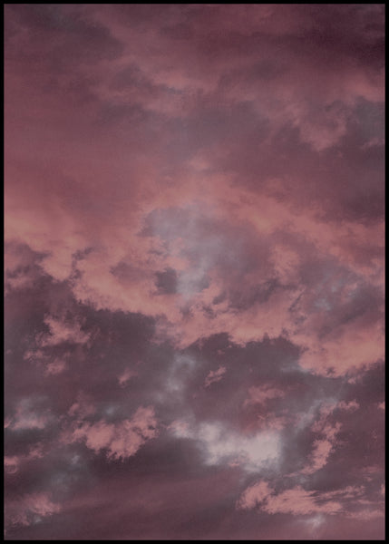 Pink sky | INDRAMMET BILLEDE Indrammet billede MF 30x40 Sort