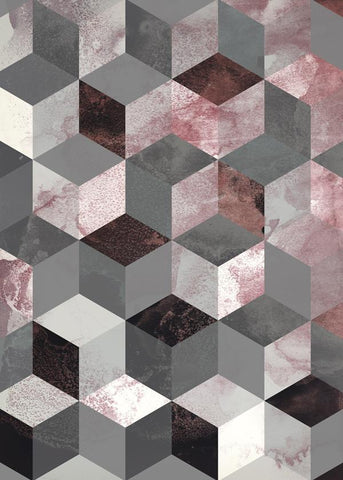 Cubes Rose | PLAKAT Plakat MF