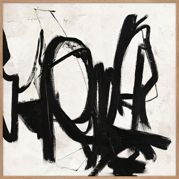 Playblack 2 | DESIGN PAINTING Design maleri ART COPENHAGEN 100x100 Egeramme 