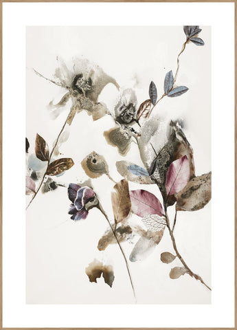 Playing Flower 2 | INDRAMMET BILLEDE Indrammet billede MF 30x40 Egeramme
