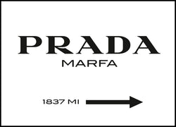 Prada | INDRAMMET BILLEDE Indrammet billede MF 30x40 Sort