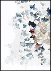 Purple Fall | INDRAMMET BILLEDE Indrammet billede MF 30x40 Sort