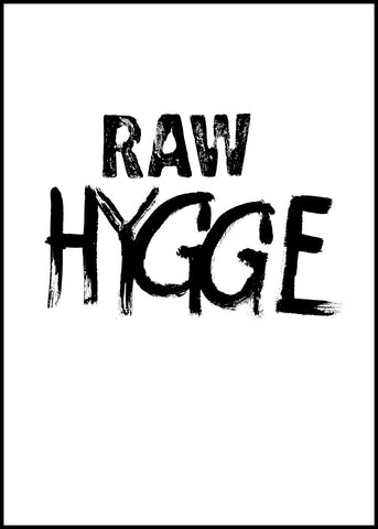 RAW Hygge | INDRAMMET BILLEDE Indrammet billede MF 30x40 Sort