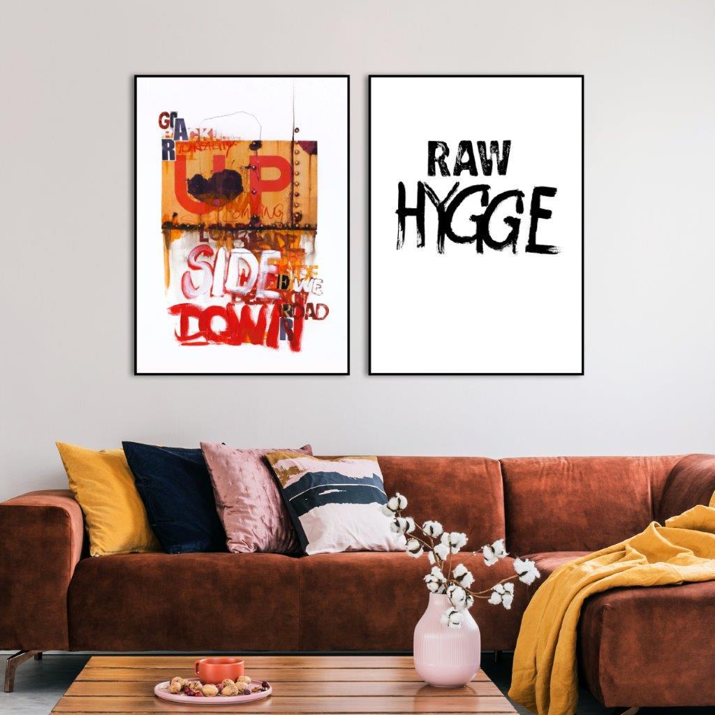 RAW Hygge | INDRAMMET BILLEDE Indrammet billede MF 30x40 Sort