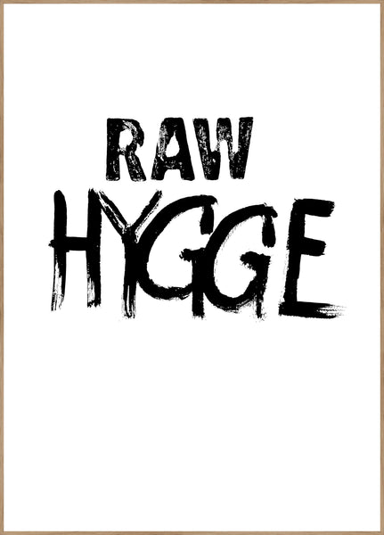 RAW Hygge | INDRAMMET BILLEDE Indrammet billede MF 30x40 Egeramme