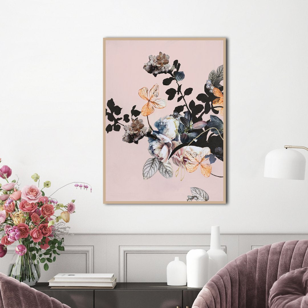 Raw Poetry 1 | INDRAMMET BILLEDE Indrammet billede MF 30x40 Sort