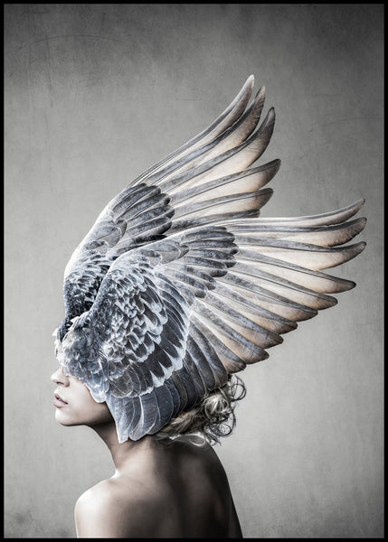 Selene | INDRAMMET BILLEDE Indrammet billede MF 30x40 Sort