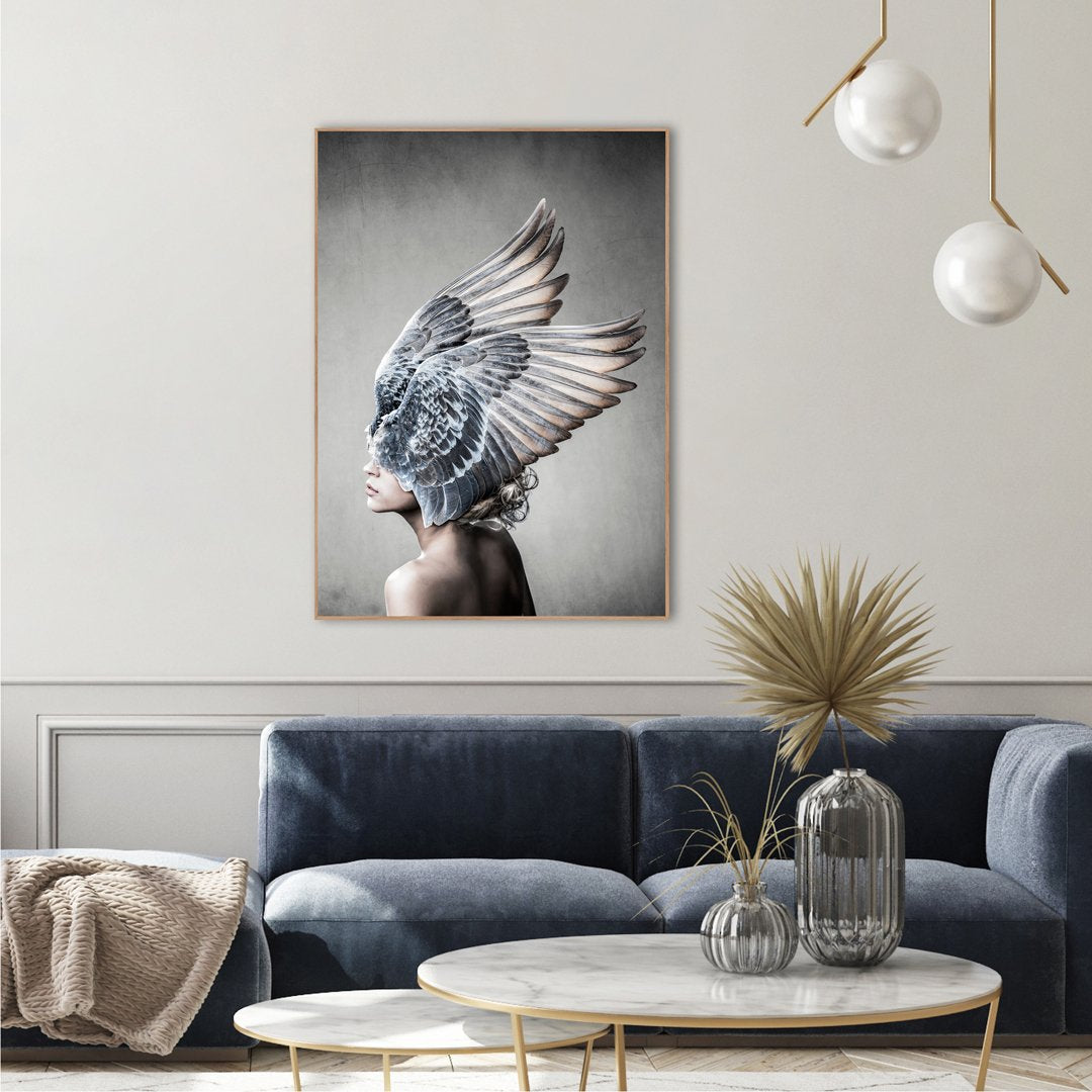 Selene | INDRAMMET BILLEDE Indrammet billede MF 30x40 Egeramme