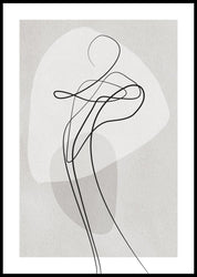 Shape of you 3 | INDRAMMET BILLEDE Indrammet billede MF 30x40 Sort