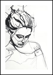 Silhouette 1 | INDRAMMET BILLEDE Indrammet billede MF 30x40 Sort